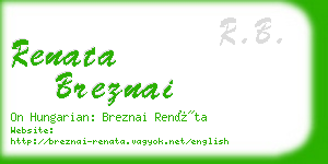 renata breznai business card